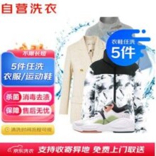 京东洗衣服务 衣鞋任洗5件（含羽绒服、棉服） 上门取送