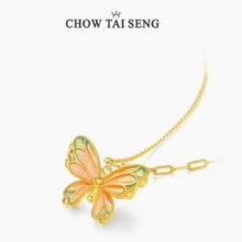 Chow Tai Seng 周大生 蝶影阑珊 S925银蝴蝶项链