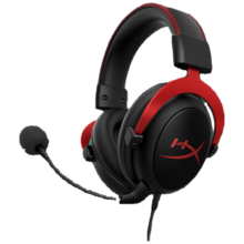 PLUS会员: 极度未知（HYPERX）Cloud II 飓风2黑红 有线 虚拟7.1环绕音 听声辨位 头戴式电竞耳机