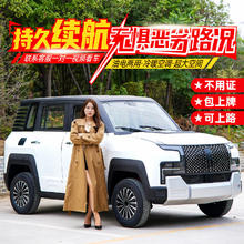 仰望汽车 豪狮龙仰望U8四轮车电动车新能源油电两用家用老头乐成年人代步车新款接送孩子全封闭低速汽车锂电瓶车