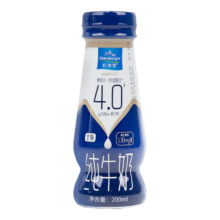 plus会员：欧德堡 东方PRO 4.0g蛋白质全脂牛奶 200ml*1瓶
