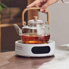 忆壶茶 玻璃煮茶壶套装 电陶炉1300W+提梁壶1000ml