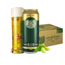 青岛啤酒（TsingTao）奥古特系列12度高端啤酒大罐 500mL 18罐 2件（赠送全麦白啤 500ml 12罐）