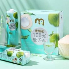 麦德龙 麦臻选 进口100%NFC椰子水 1L*6