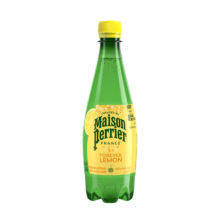 PLUS会员：巴黎水（Perrier）柠檬味气泡水500ml*24瓶整箱装 天然水果香芬 含气矿泉水