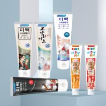 拍四件 韩国喔咔乐美白牙膏100g