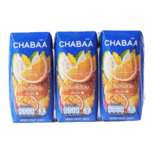 38节/再降价/临期：恰芭混合水果果汁饮料180ml*3盒（25/4/4）