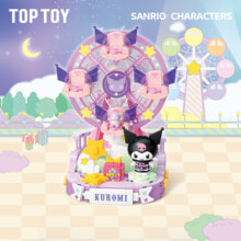 TOPTOY三丽鸥缤纷游乐园酷洛米大耳狗积木益智拼装玩具生日礼物