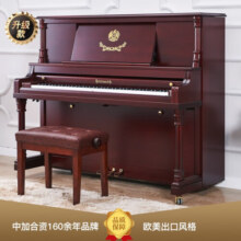 星海钢琴 欧式古典立式钢琴 进口配件 家用考级专业演奏 海资曼系列 125AF棕色 静音升级款35800元