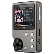 爱国者aigo 音乐播放器 MP3-105plus hifi播放器 高清无损音质 便携随身听 支持DSD 可扩容支持 灰色