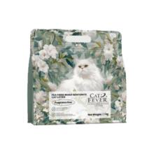 喵洁客 CATFEVER豆腐膨润土混合猫砂除臭无尘植物砂无香 (浅蓝袋) 2.5kg