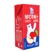 北冰洋100%NFC苹果汁原榨鲜果饮品利乐包 125ml*4盒