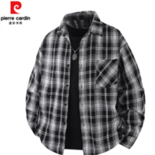 2025春款！pierre cardin 皮尔·卡丹男士格子衬衣外套 MC-8850
