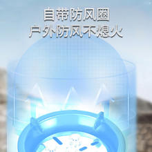 WAILAMHK 户外露营炉具【 六头猛火防风炉-橙色(WL-V36)】