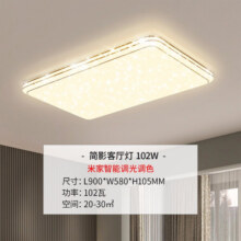 雷士（NVC）LED吸顶灯智能客厅灯大气现代简约卧室灯轻奢满天星灯具套餐灯饰 【金简影】102W APP智控客厅灯