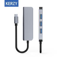 可芝 KERZY USB3.0分线器高速4口拓展坞type-c扩展坞HUB集线器笔记本电脑台式一拖四转换器接头延长线