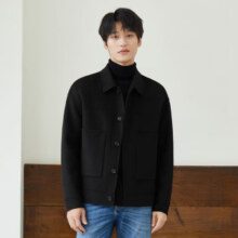 20点开始：gxg.jeans 绵羊毛短款双面呢夹克 男