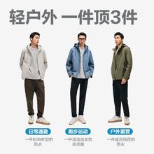 百亿补贴：网易严选 防风防水夹克户外服耐磨外套防水外套男式外套冲锋外套