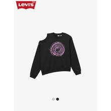 李维斯 Levi's 24季女士直筒露肩个性设计圆领卫衣 灰黑色 0016K-0000 L