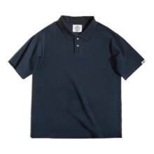 马登工装 美式复古重磅珠地棉polo衫宽松翻领透气半袖短袖T恤男夏