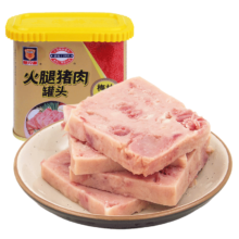 需plus会员：上海梅林  MALING 金罐午餐肉 340g 4件