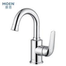 摩恩（MOEN）单把手卫生间浴室柜冷热水面龙头 家用洗手盆洗脸盆台盆水龙头
