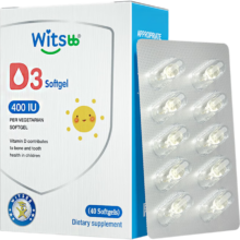 witsbb 健敏思 维生素D3 400IU 40粒/盒 *3件 0-1岁婴幼儿敏宝钙吸收搭档
