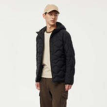 坦博尔 羽绒服男短款轻薄2024年城市轻户外菱格外套男TAF330219D 黑色 190/104A