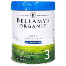 贝拉米（Bellamy's）白金版有机婴幼儿配方奶粉含A2蛋白800g 澳洲原装进口 藻油DHA 3段【效期至26.10】 （1-2岁）