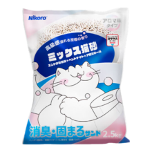 Plus会员:妮可露 人鱼珍珠混合猫砂豆腐膨润土猫砂 2.5kg*1袋