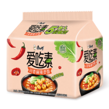 plus会员:康师傅方便面 爱吃素 川香麻辣烫面105g*5袋 *2件