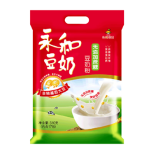 再降价、plus会员：永和豆浆 无添加蔗糖豆奶粉510g x3件