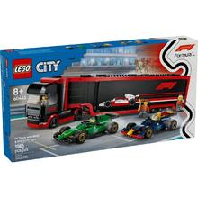 百亿补贴：乐高 LEGO 城市系列 60445 卡车与红牛RB20和阿斯顿马丁AMR24F1赛车