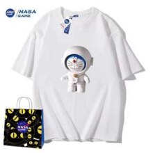 NASA GAME 官网联名款2023新款情侣纯棉短袖T恤*2件 多花色