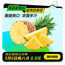 京鲜生 凤梨哥 国产金钻凤梨 净重1.5kg 单果500g+