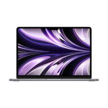 PLUS会员: Apple/苹果AI笔记本/2022 MacBook Air 13.6英寸 M2 (8+8核) 16G 256G 深空灰色 电脑