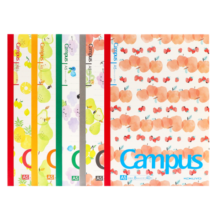 国誉（KOKUYO）水果笔记本子Campus限定款8mm点线软面抄B5无线装订笔记本大学生记事本 B5缤纷生活 5本装