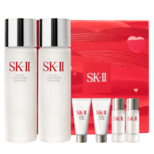 SK-II神仙水75ml*2瓶精华液sk2化妆品全套护肤品套装礼盒skii生日礼物