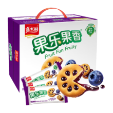 嘉士利果乐果香 果酱夹心饼干早餐饼干 蓝莓味680g/盒