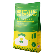 疯狂小狗 狗粮金毛拉布拉多柴犬萨摩耶德牧10kg犬粮 *3件