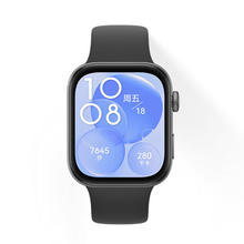 华为 HUAWEI WATCH FIT 3 智能手表 幻夜黑 氟橡胶表带