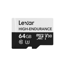 雷克沙（Lexar）64GB TF（MicroSD）存储卡 C10 U3 V30 读速100MB/s 行车记录仪内存卡 安防监控专用高度耐用