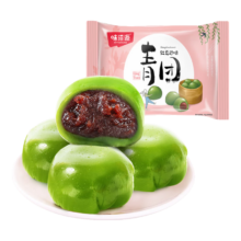 味滋源 艾草青团300g袋装50g*6枚清明果红豆沙味 *3件