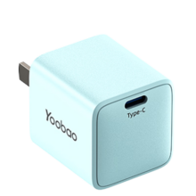 羽博氮化镓苹果充电器头20W/27W/33W快充头适用苹果iphone15/14/13promax小米华为充电器平板充电通用 【单口氮化镓快充头】蓝色