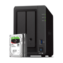 20点、plus会员：群晖 DS723+搭配2块希捷(Seagate)8TB酷狼IronWolf ST8000VN004硬盘套装 数据备份一体机