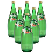 巴黎水 perrier 法国巴黎水Perrier天然矿泉水气泡水 百香果味500ml×6瓶