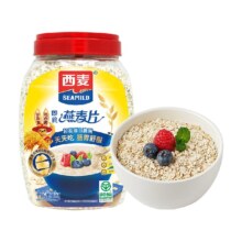 38节、需福袋、88VIP：西麦 营养早餐冲饮燕麦片 1kg×1桶*3件+凑单