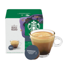 星巴克（Starbucks）多趣酷思咖啡胶囊咖啡12颗可做12杯 意式浓缩 重度烘焙黑咖啡