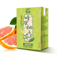 天喔茶庄 蜂蜜柚子茶 凉茶0脂肪果味饮料小包便携饮品250ml*16整箱装