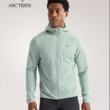 ARC'TERYX 始祖鸟 KYANITE LIGHTWEIGHT HOODY 舒适男子抓绒衫 原石绿
